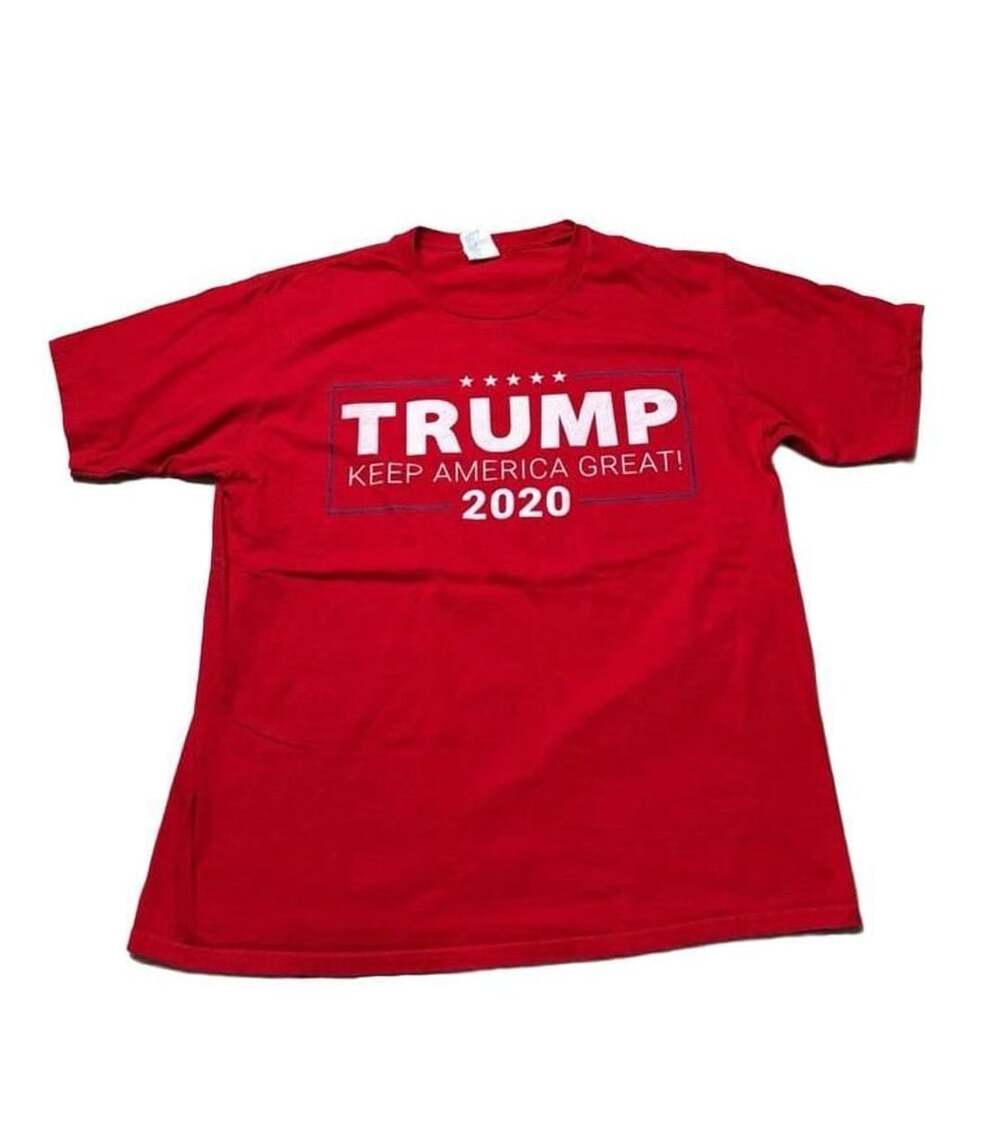 Port & Company Trump Keep America Great 2020 T-Shirt Size L Red